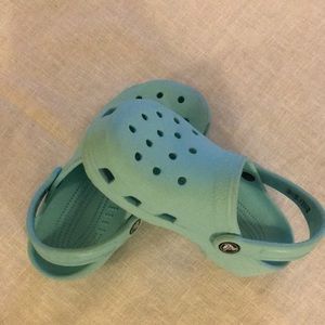 Light blue junior Crocs